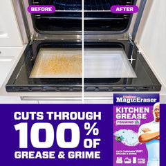 Mr. Clean Magic Eraser Foaming Sponge, Kitchen Grease Eraser, Dawn Cleaning Power, Oven Cleaner, Unstopables Fresh, 6ct