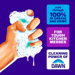 Mr. Clean Magic Eraser Foaming Sponge, Kitchen Grease Eraser, Dawn Cleaning Power, Oven Cleaner, Unstopables Fresh, 8ct